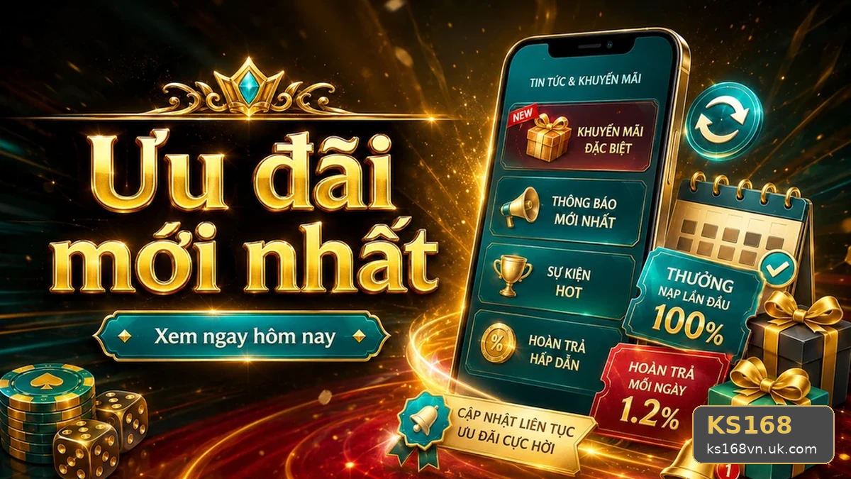 Khuyến Mãi KS168 Tại ks168vn.uk.com: Đọc Chi Tiết Giao Diện Tin Mới Và Ưu Đãi – Kiểm Tra Trò Chơi Hợp Lệ Cùng Trường Hợp Bị Loại Trừ Qua Góc Kiểm Chứng Theo Tên Miền